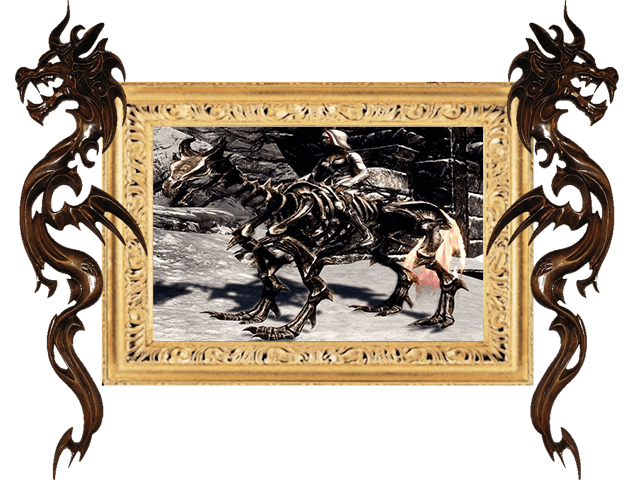 Skyrim - Демоническая скелетная лошадь